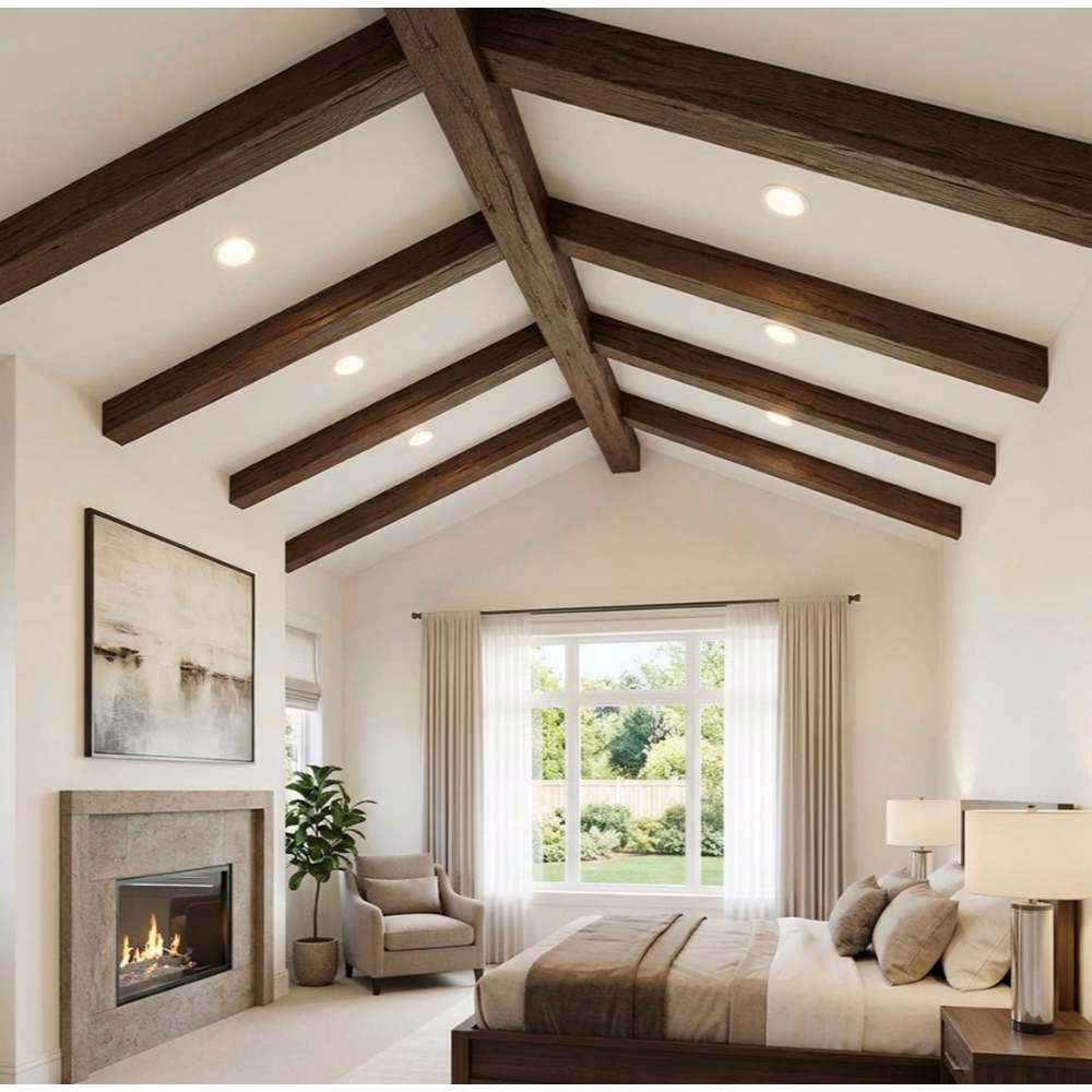 Interior Installation: fauxwoodbeams 027