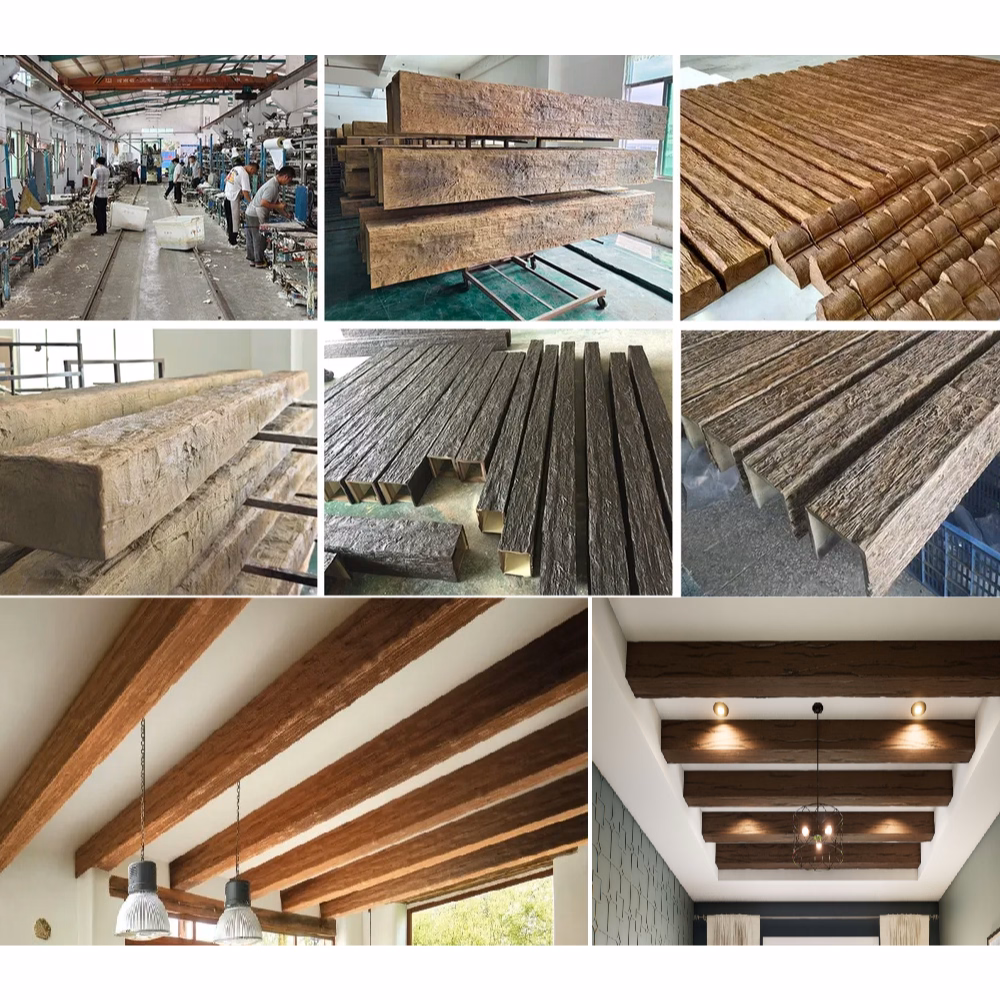 Interior Installation: fauxwoodbeams 033