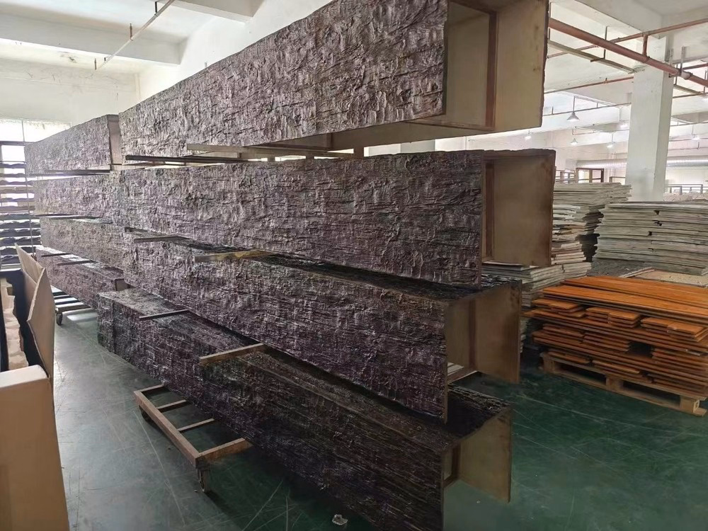 Interior Installation: fauxwoodbeams 080