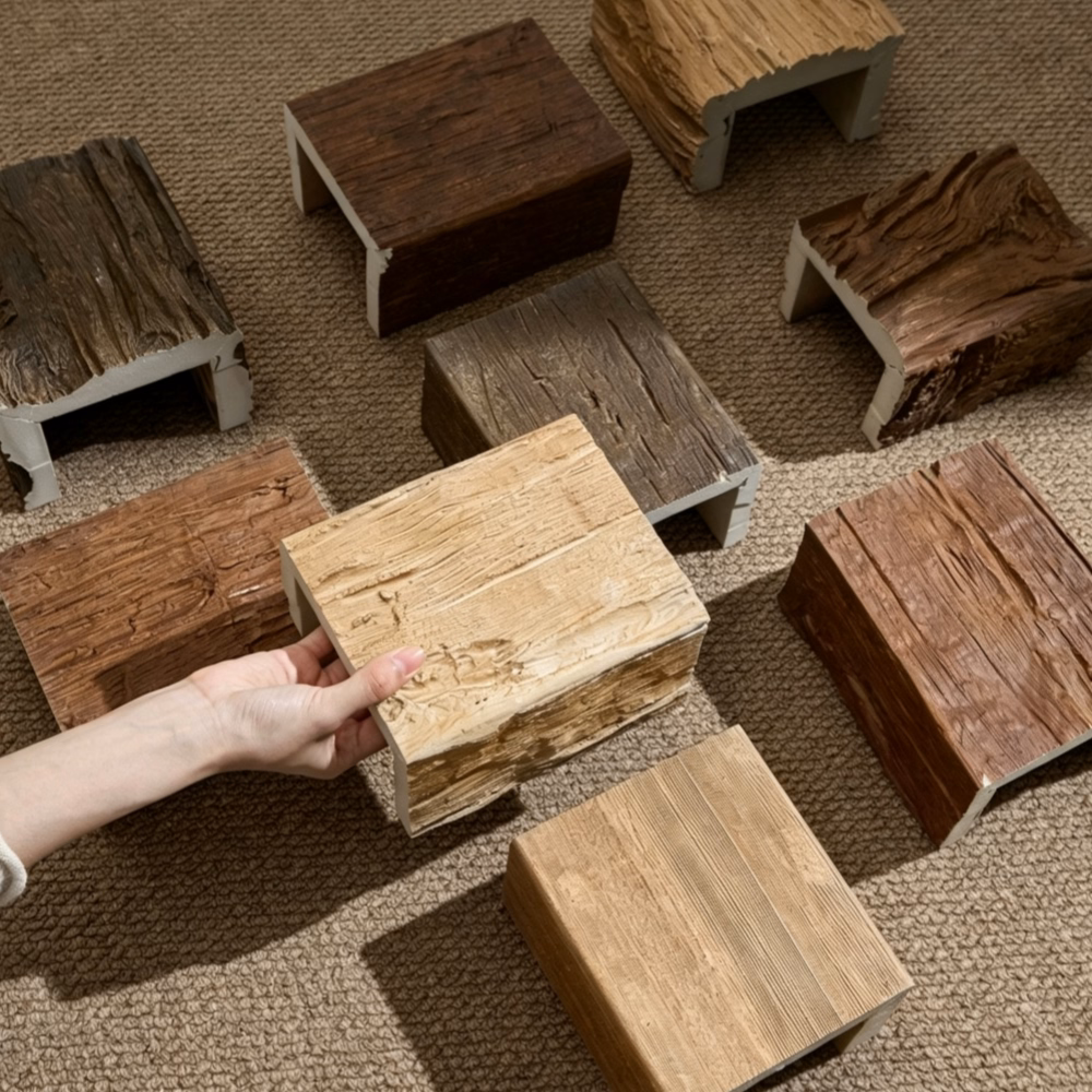 Interior Installation: fauxwoodbeams 088